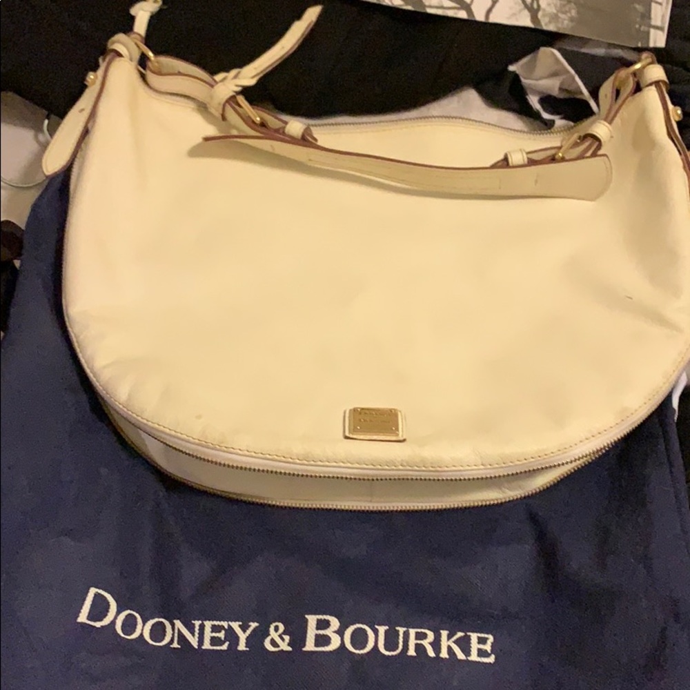 white leather dooney and bourke